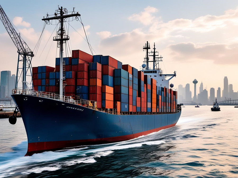 貨輪正在運輸化妝品到澳洲