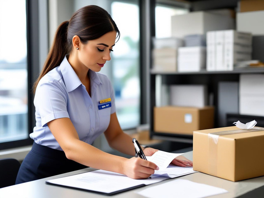 正在工作的澳大利亞海關(guān)人員